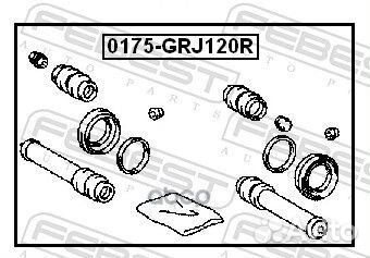 Ремкомплект тормозного суппорта 0175-GRJ120R