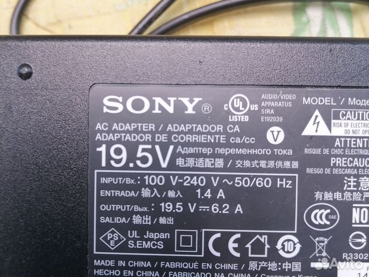 Блок питания sony 19,5v