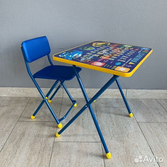 Набор мебели Машинки,синий нсс-С1