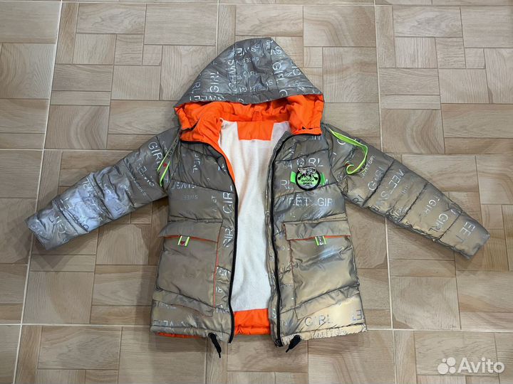 Куртка зимняя детская рост 122-130