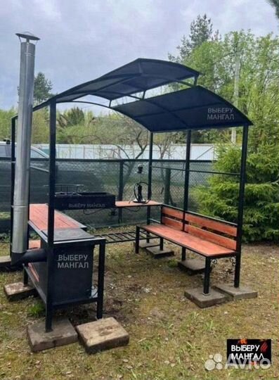 Беседка с мангалом
