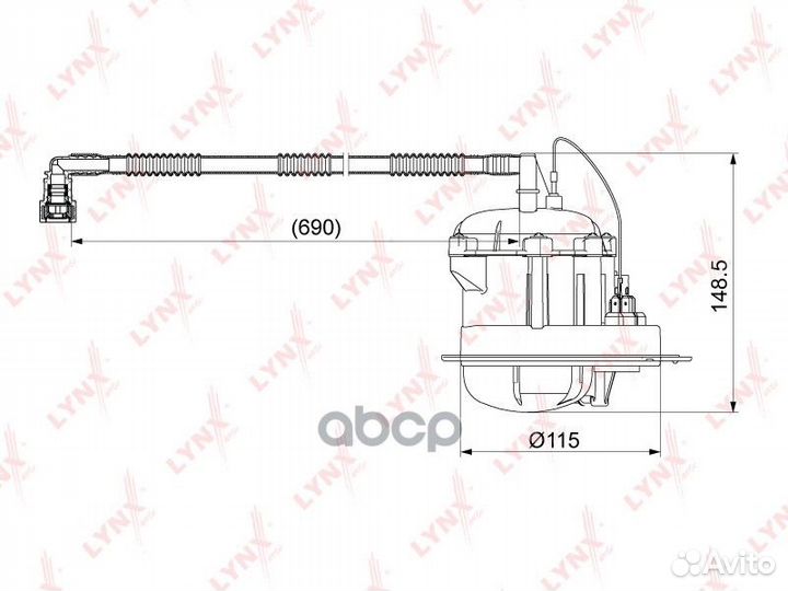 Фильтр топливный VW touareg 3.2/3.6/4.2 02- / A