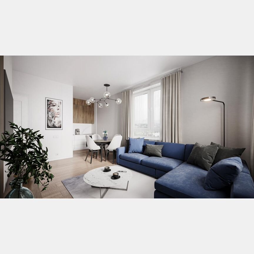 Квартира-студия, 38,3 м², 1/7 эт.