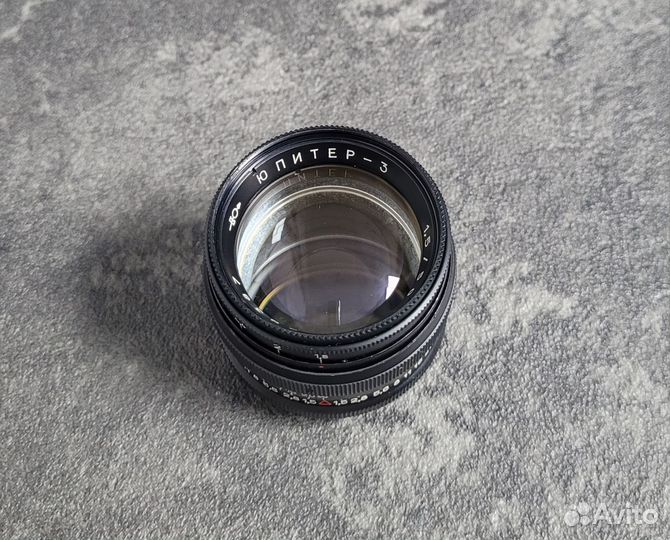 Объектив Юпитер-3 чёрный 0387