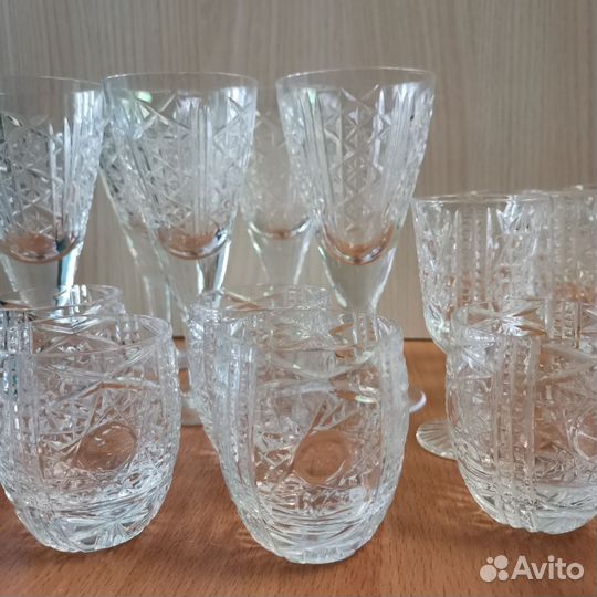 Хрусталь СССР. Фужеры, бокалы, стопки