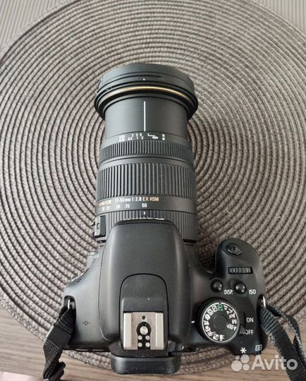 Фотоаппарат Canon eos 600d + объектив Sigma 17-50