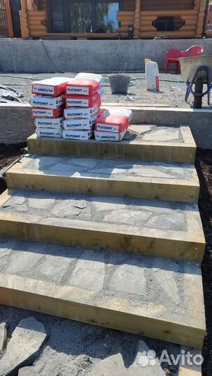 Благоустройство участка, газон, габионы, забор