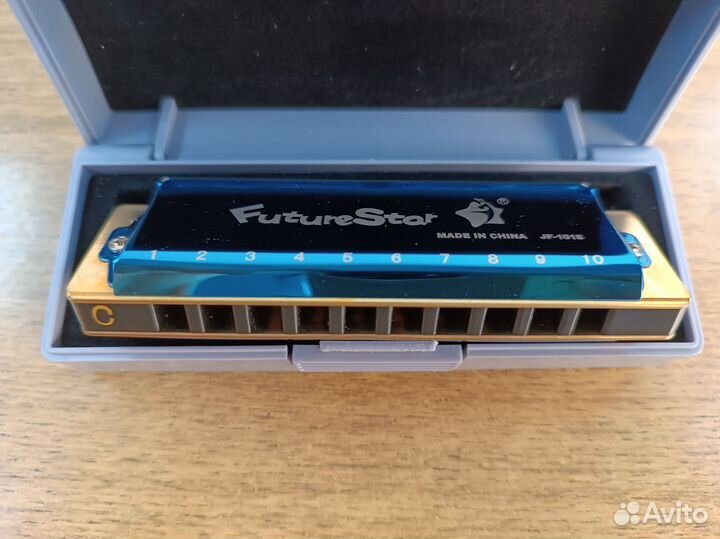 Губная гармошка Future Star JF-1018 BL цвет синий