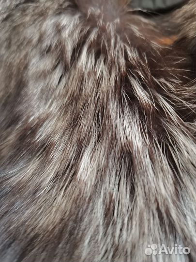 Куртка зимняя женскаяс мехом чернобурки