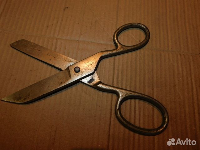 Большие, старинные, портняжные ножницы СССР