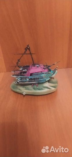 Декорации для аквариума корабль