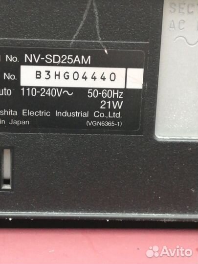 Видеомагнитофон panasonic