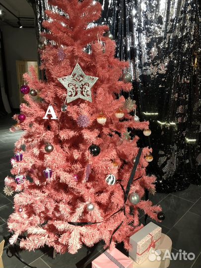 Елка искусственная 210 розовая