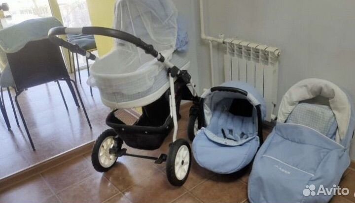 Коляска 3 в 1,рюкзак,детский коврик,кокон