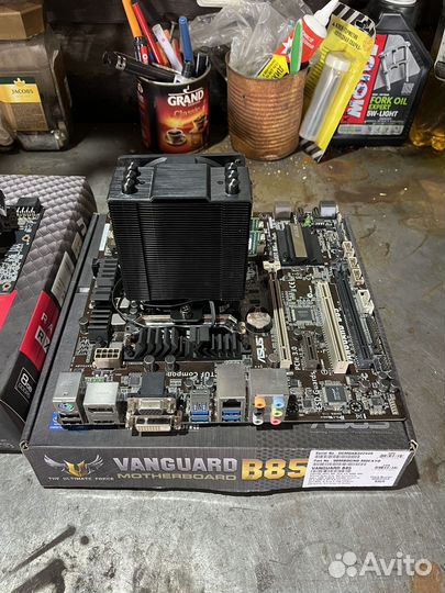 Материнская плата+проц+башня+оперативная память