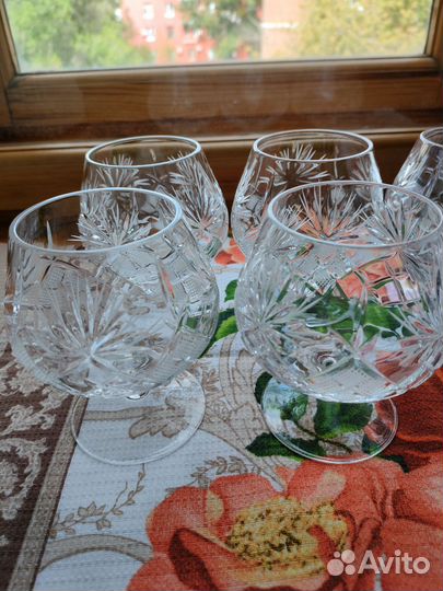 Бокалы новые хрусталь для виски, коньяка