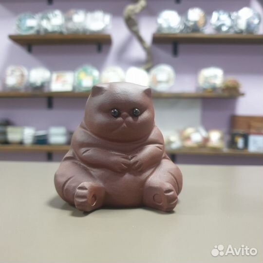 Чайная фигурка “Кот”, глина