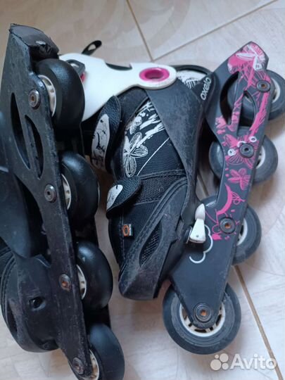 Ролики детские oxselo 34-36,сумка