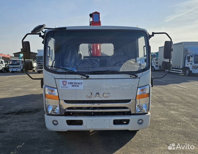 Бортовой грузовик JAC N90 с КМУ Taurus, 2024