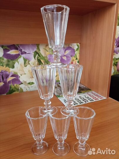 Рюмки (Лафитники) гранёные 50 мл