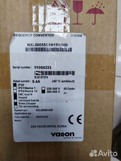 Преобразователь частоты Vacon