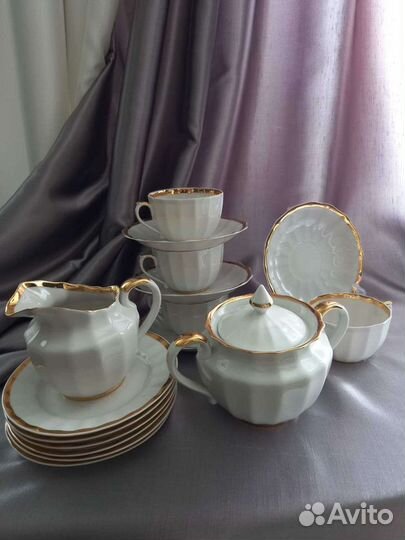 Сервиз чайный Золотая лента