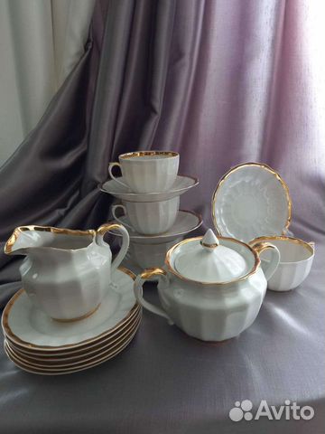 Сервиз чайный Золотая лента