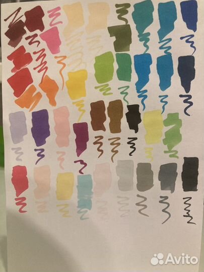 Маркеры для скетчинга двухсторонние Mazari 36 цв