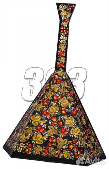 Балалайка Хохлома №5 (шарманка) (33552)