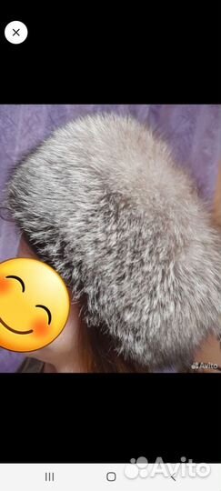 Шапка женская меховая, песец