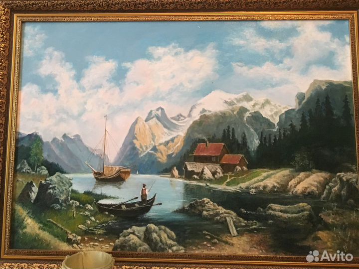 Картина маслом на холсте в раме