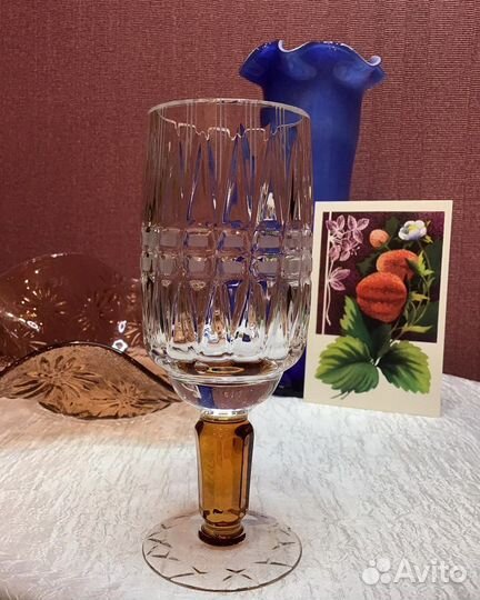 Ваза СССР конфетница и бокал олимпийский