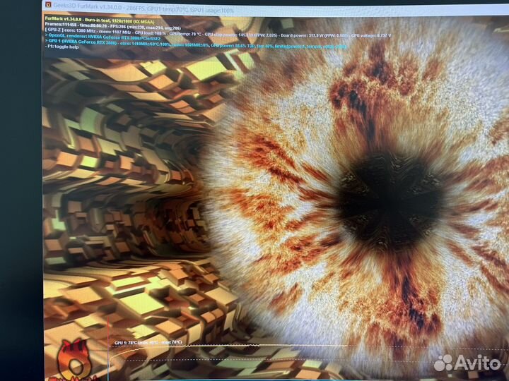 Видеокарта Palit RTX 3080 10Gb отличная