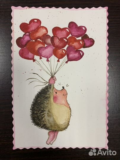 Открытки ручной работы акварель