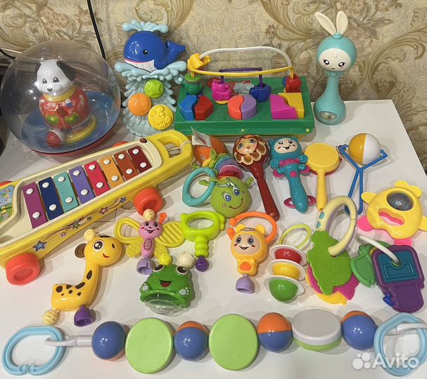 Погремушки, игрушки от 0