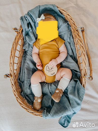 Плетеная корзина люлька