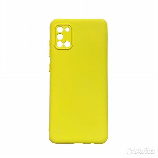 Чехол силиконовый Case для Samsung A31 желтый №41