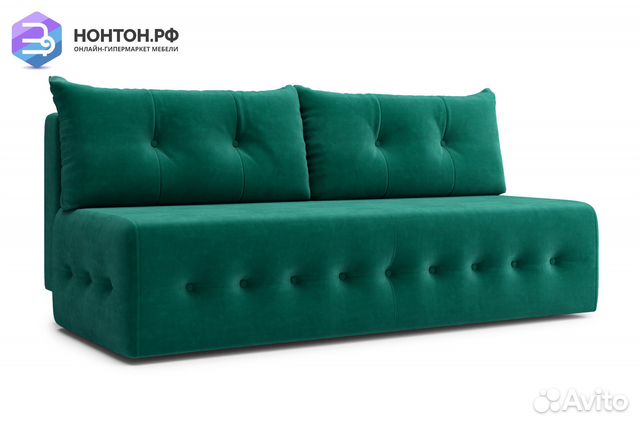 Диван еврокнижка Сити изумрудный