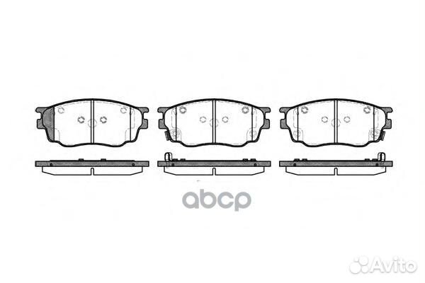 Колодки торм.пер. 0800.22 Remsa