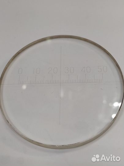Микроскоп, стекло со шкалой, измерительное D75mm