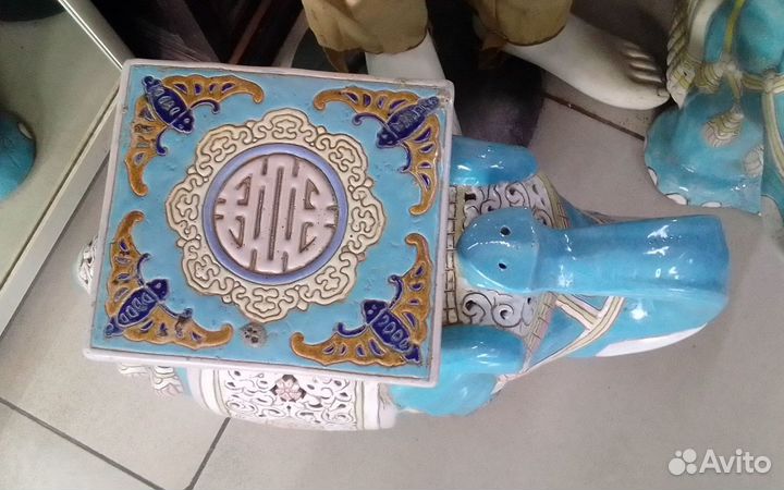 Слон керамика Китай большой 2 штуки