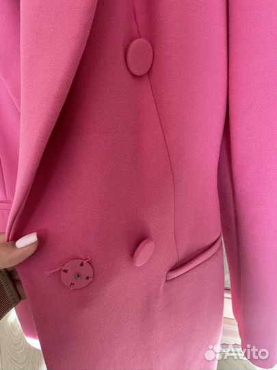 Пиджак zara розовый