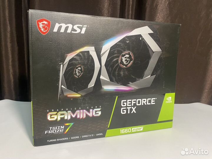 Видеокарта msi gtx 1660 super gaming
