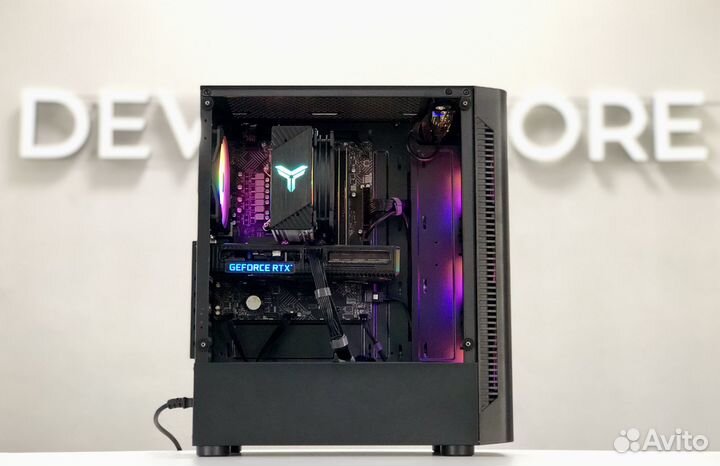 Игровой Intel 8/16 ядер, RTX 3060, 16Gb, SSD + RGB