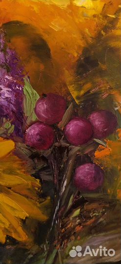 Картина маслом. Подсолнух