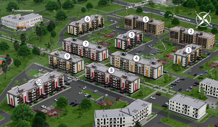 2-к. квартира, 65 м², 3/4 эт.