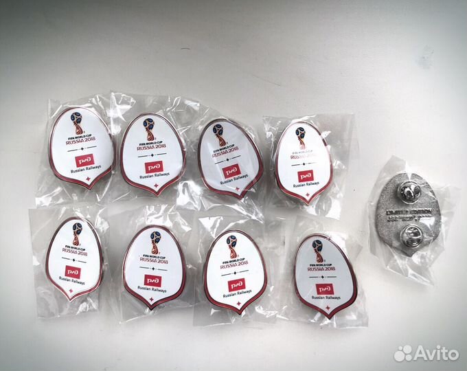 Значки fifa World Cup Russia 2018 RZD Russian Rail