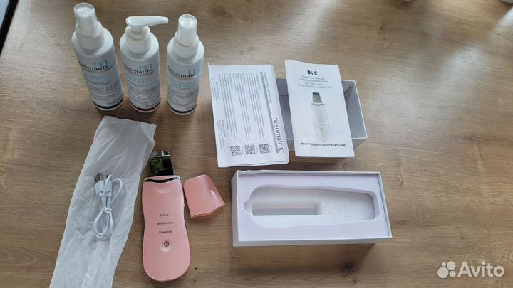 Аппарат для УЗ чистки лица+средства