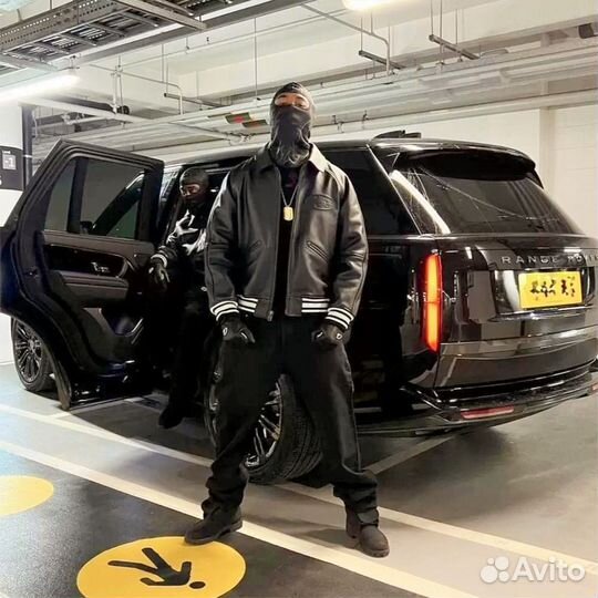 Бомбер Corteiz кожаный