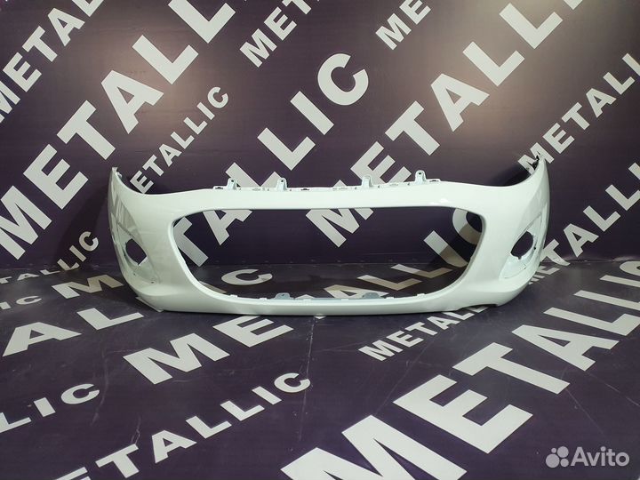 Бампер передний Ваз 2192 / Калина 2 белый цвет